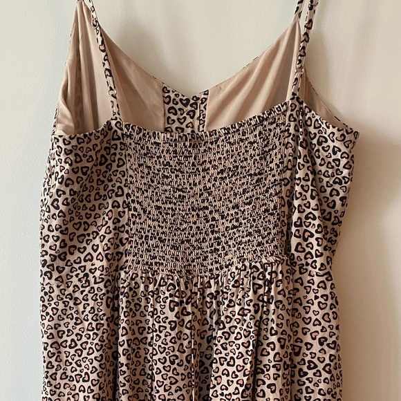 LEOPARD PINK HEART PRINT DRESS - Picture 4 of 5